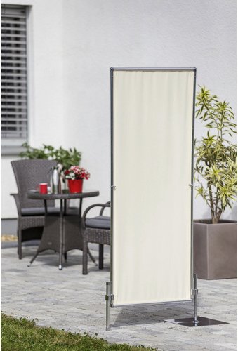 Thumbnail - FLORACORD Wind- und Sichtschutz, Polyester/Aluminium, LxH: 70 x 170 cm - weiss