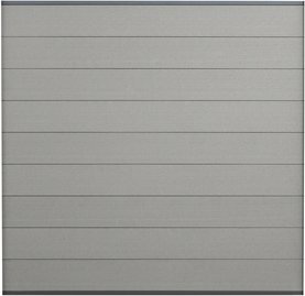 »Naro« Sichtschutz, HxL: 180 x 180 cm, WPC, anthrazit-grau