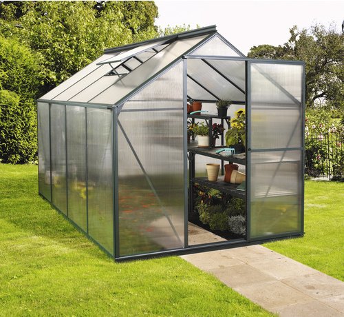 VITAVIA Gewächshaus »Eos«, 6 m², Kunststoff/Aluminium, winterfest - gruen