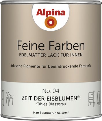 ALPINA Buntlack »Feine Farben«, 0,75 l, blassgrau