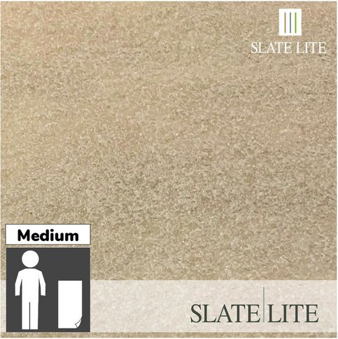 SlateLite Sandsteinfunier »Clear White«, bunt, Leicht-Schiefer - grau