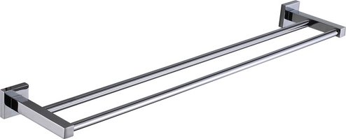 WELLWATER Doppelbadetuchhalter »Ferrara«, Edelstahl, chromfarben - silberfarben