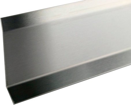 Fuchs Design Sockelleiste, Edelstahl, Silber - silberfarben