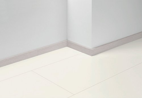 PARADOR Sockelleiste, weiß, Polystyrol (EPS), LxHxT: 220 x 5 x 1,6 cm - weiss