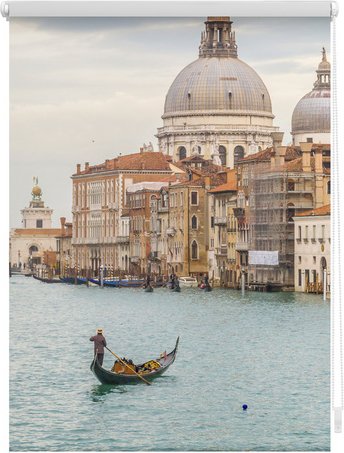 Thumbnail - Lichtblick Rollo, Klemmfix, 45x150 cm, Venedig Canal Grande, blau