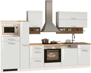 Thumbnail - HELD MÖBEL Küchenzeile »Mailand«, mit E-Geräten, Gesamtbreite: 310 cm - weiss