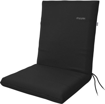 DOPPLER Sitzauflage »Nature«, BxLxS: 48 x 100 x 6 cm, aus 95% Polyester, 5% Färb, anthrazit - schwarz