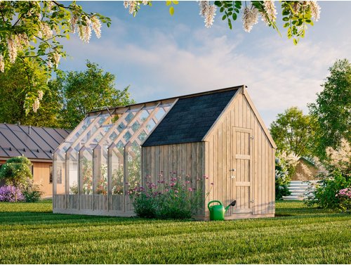 PALMAKO Gartenhaus »Emilia« - grau