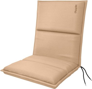 DOPPLER Sitzauflage »City«, BxLxS: 48 x 100 x 6 cm, aus 100 % Polyester, sandfarben - beige