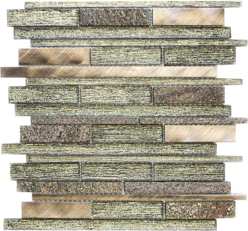 HuH Mosaik Mosaikfliese »Style«, BxL: 31 x 29,8 cm, Wandbelag - beige