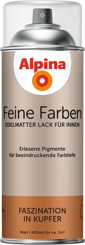 ALPINA Sprühlack »Feine Farben«, 400 ml, für ca. 1 m², rot, edelmatt