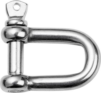 Thumbnail - SCHNEIDER SCHIRME D-Schäkel, für Sonnensegel, Edelstahl, Länge: 70 cm - silberfarben