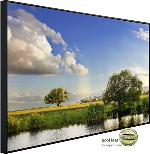 Thumbnail - papermoon Infrarotheizung »EcoHeat - Flussbaumlandschaft«, Matt-Effekt - bunt