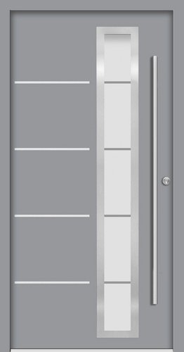 Splendoor Haustür »SPLIT Prime«, Aluminium, in verkehrsgrau