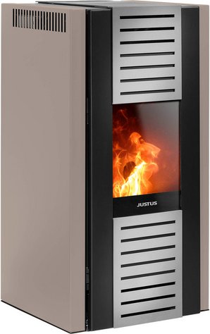 JUSTUS Pelletofen »Sirkos Aqua 2.0«, schwarz, Stahl, 9,4 kW, wasserführend