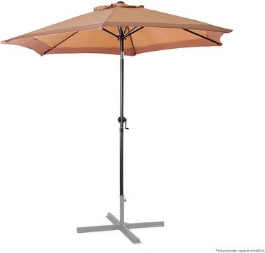 Thumbnail - Ondis24 Sonnenschirm, Ø Schirm: 2,5 m, Höhe: 232 cm - braun