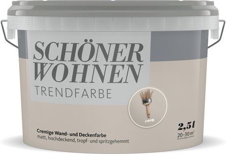 SCHÖNER WOHNEN FARBE Wand- und Deckenfarbe »Trendfarben«, cosy, 2,5l - beige