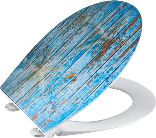 WELLWATER WC-Sitz »Rustic«, Duroplast, mit Absenkautomatik - bunt