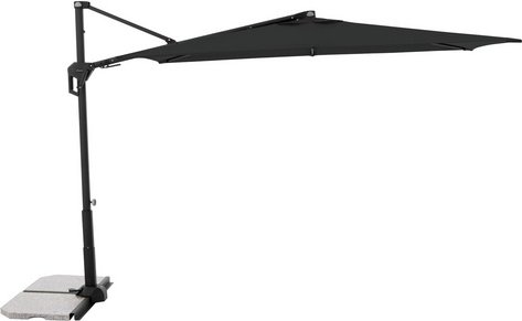 DOPPLER Pendelschirm »Active Green«, 240 x 135 cm, rechteckig, Sonnenschutzfaktor: 50 - grau