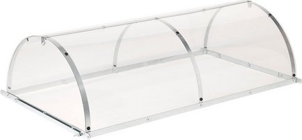Wilk Hochbeetabdeckung »Basic«, BxTxH: 75,5 x 58,5 x 28 cm, mit Aufstellstab - transparent
