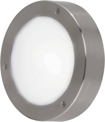 EGLO LED-Außenwandleuchte »VENTO 2«, 5,4W, 450 lm, 3000 k, weiss, Ø: 18,5 cm - silberfarben
