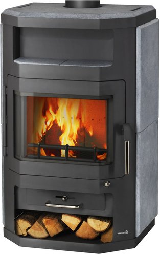 WAMSLER Kaminofen »Norden«, steingrau, Naturstein, 7,5 kW