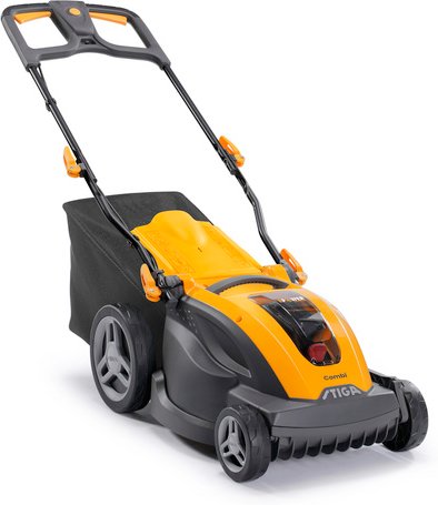 Thumbnail - STIGA Akku-Rasenmäher »COMBI 340e«, 48 V, 4 Ah, Schnittbreite: 38 cm, mit Akku - gelb