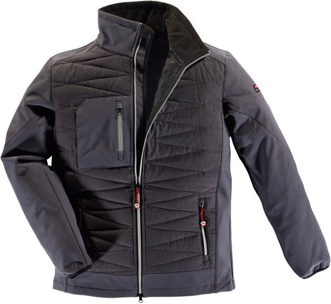 Thumbnail - BULLSTAR Hybridjacke »ULTRA-X«, grau, Polyester/Elasthan, Gr. M