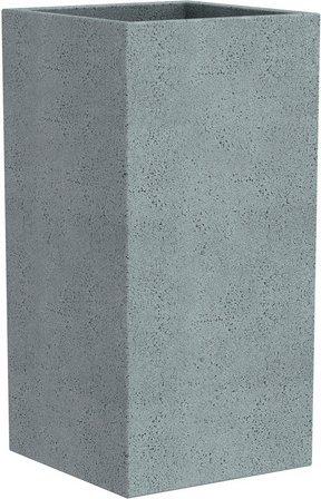 CASAYA Pflanzgefäß »Quadro«, 28 x 48 cm (BxH), Kunststoff, steingrau