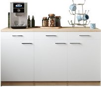 Thumbnail - RESPEKTA Küchenzeile »Merle«, BxHxT: 150 x 85 x 85 cm, weiß - weiss | braun