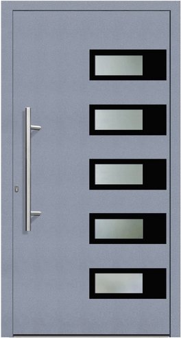 KNOCK Flügelüberdeckende Kunstoff-Haustür »Terra«, grau