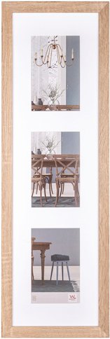 Walther Design Bilderrahmen, für: 3 Fotos, BxL: 15 x 10 cm, Holzwerkstoff - braun