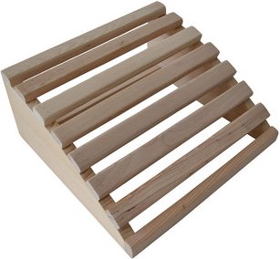 HOME DELUXE Nackenstütze »SERI«, BxHxL: 30 x 13 x 29 cm, Tannenholz - beige