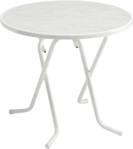 BEST Klapptisch »Primo«, BxHxT: 80 x 70 x 80 cm, Tischplatte: Alcolit - weiss