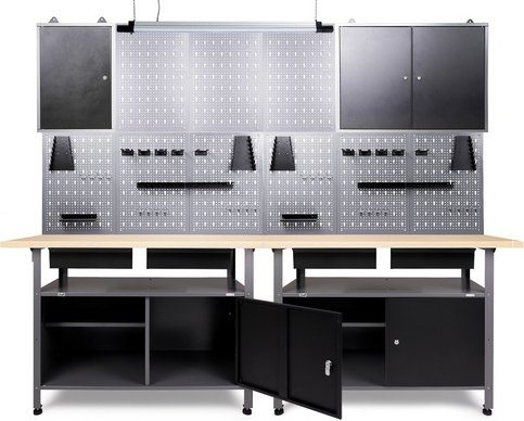 Ondis24 Werkstatt-Set »Fritz«, anthrazit, Metall, bluetooth - schwarz