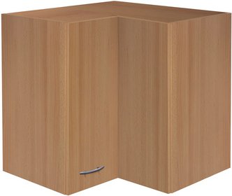 Thumbnail - Flex-Well Eck-Hängeschrank »Nano«, melaminbeschichtete Spanplatte, Anschlagrichtung: frei wählbar - braun