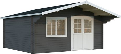 Thumbnail - PALMAKO Gartenhaus »Britta«, Aufstellmaße BxTxH: 516 x 579 x 270 cm, lackiert, Holz - grau