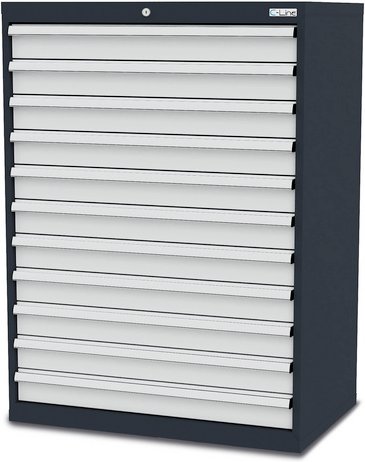Simplaflex Schubladenschrank, BxHxT: 90 x 122 x 57,5 cm - grau