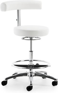 Thumbnail - Mayer Sitzmöbel Drehstuhl »1281«, BxH: 66 x 65 cm, weiß - weiss