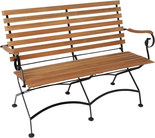 MERXX Bank »Schloßgarten«, Holz, 2-Sitzer, BxHxT: 125 x 85 x 58 cm - braun