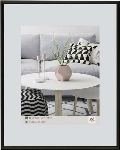 Walther Design Bilderrahmen »GALERIA«, BxL: 41,1 x 61,1 cm, Schwarz, Kunststoff