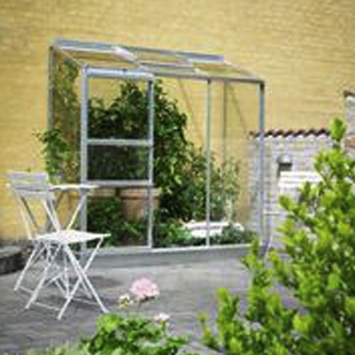 HALLS Gewächshaus »Altan«, BxT: 194 x 69 cm, 3 Sektionen, 3 mm Blankglas - silberfarben