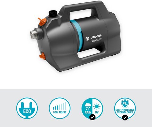GARDENA Gartenpumpe »Silent«, Fördermenge: 4.200 l/h, 600 W - grau