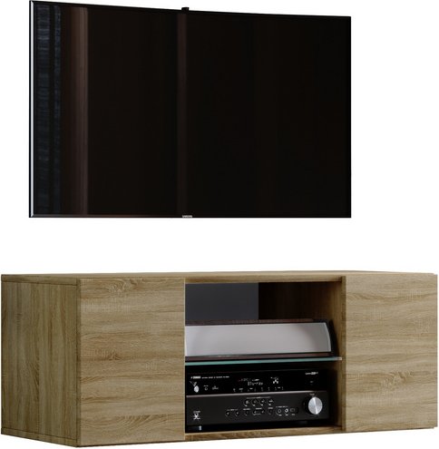 VCM Lowboard »Jusa 95«, BxH: 36 x 40 cm, Holzwerkstoff - braun