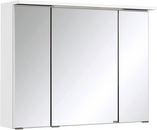 HELD MÖBEL 3D-Spiegelschrank »Bologna«, BxHxT: 80 x 66 x 20 cm - weiss