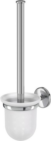 LENZ Toilettenbürstenhalter »FLAME«, Chrom, Montageart: Kleben oder Bohren - silberfarben