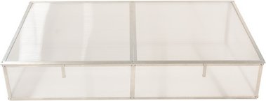 Westmann Frühbeetaufsatz »Genus 170« BxHxT: 165 x 41 x 85 cm, Kunststoff, für Hochbeet Klassik - silberfarben