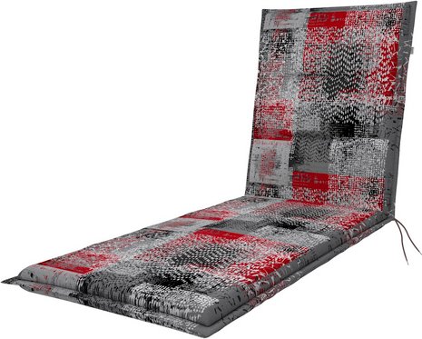 DOPPLER Gartenmöbelauflage »Spot«, BxL: 60 x 195 cm, Polyester - rot