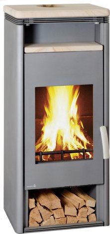 WAMSLER Kaminofen »Fulgor«, KO KF111, Leistung: 6 kW - grau