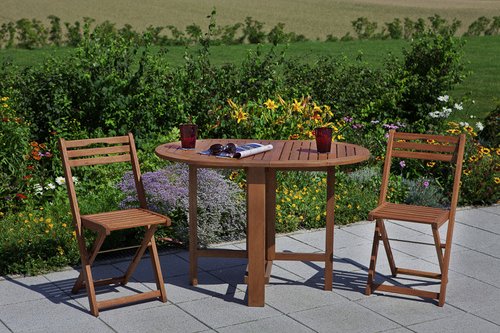 MERXX Gartenmöbel »Porto«, Holz, 3-teilig - beige